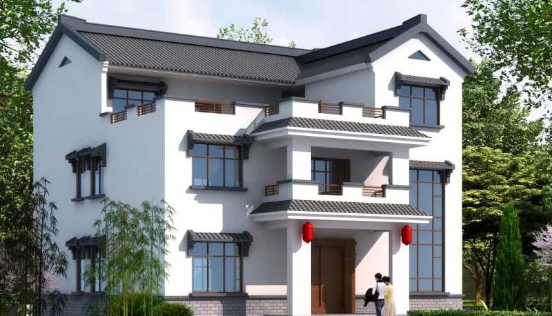 贺州新中式三层别墅设计，公共空间宽敞更显大气